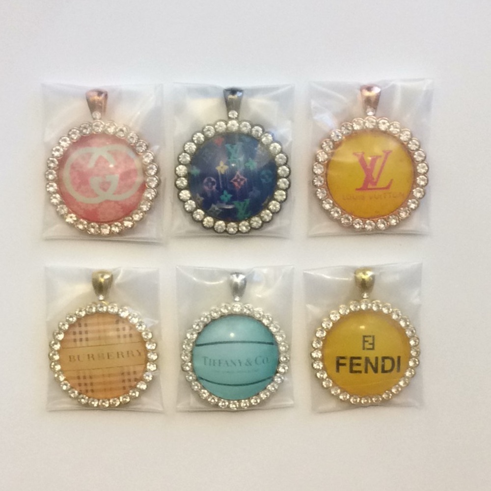 6 pcs multi color fashion keychain charm set 💕#1